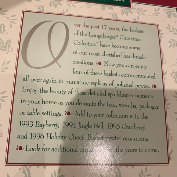 Longaberger commemorative basket ornaments. - Picture 2 of 3
